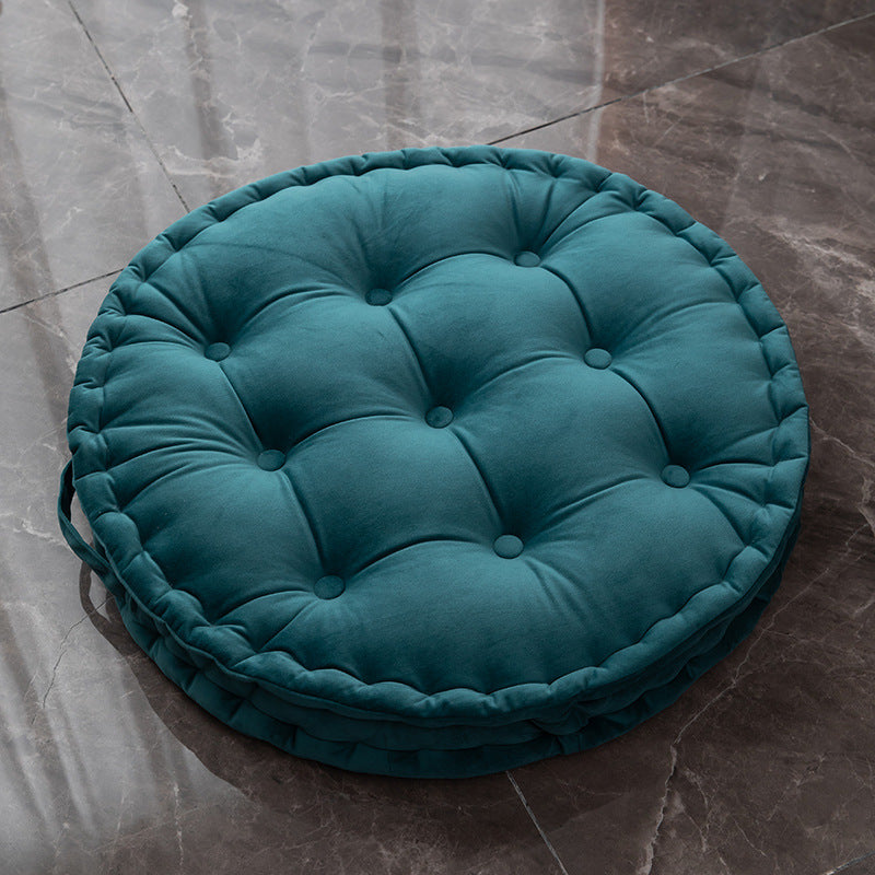 Nordic Plush Tufted Round Meditation Zafu Cushion