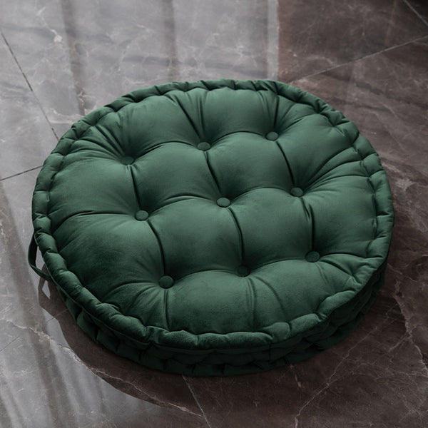 Nordic Plush Tufted Round Meditation Zafu Cushion