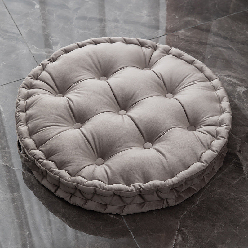 Nordic Plush Tufted Round Meditation Zafu Cushion