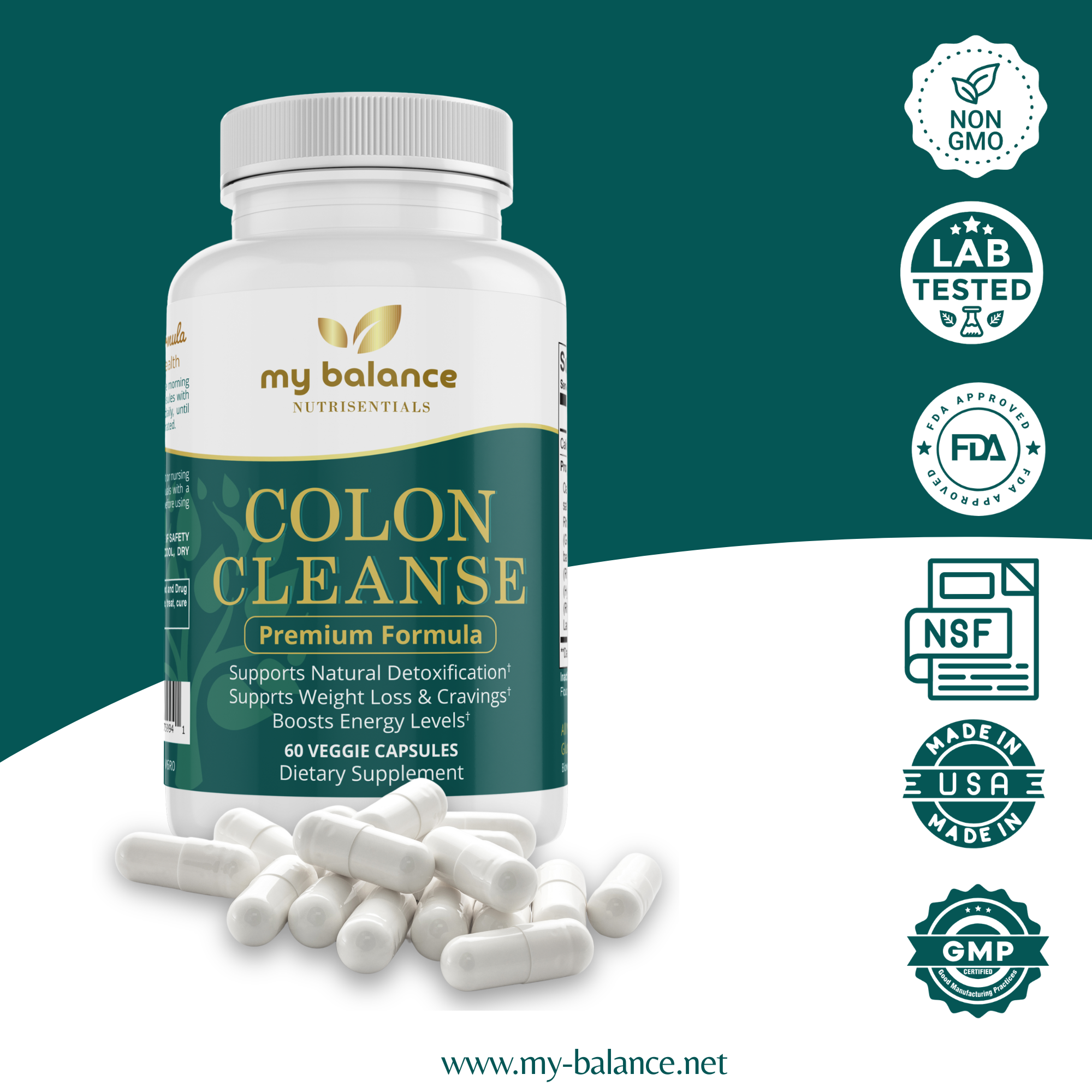 Colon Cleanse Supplement - Digestive Support - My Balance