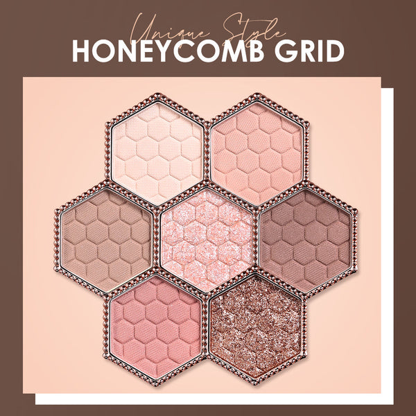 12 Color Honeycomb Hexagonal Diamond Eyeshadow Palette