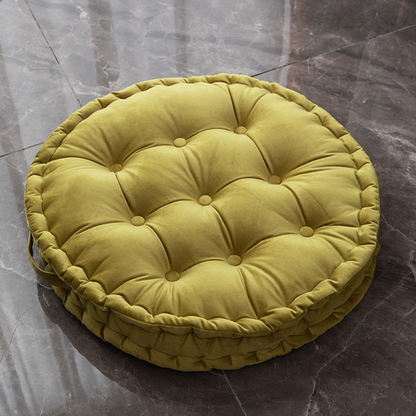 Nordic Plush Tufted Round Meditation Zafu Cushion