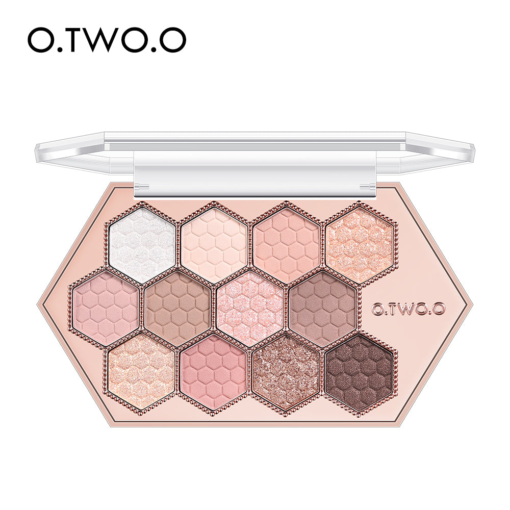 12 Color Honeycomb Hexagonal Diamond Eyeshadow Palette