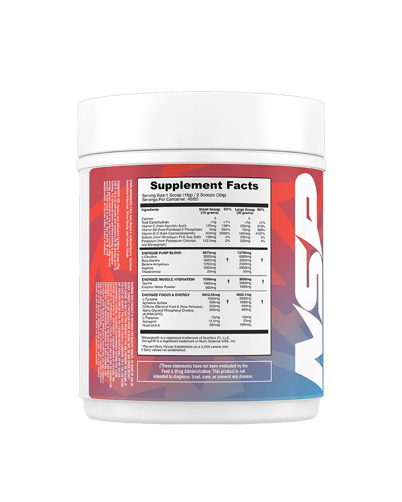 Energize Complete Pre-Workout and Pump Blend