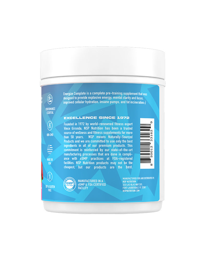 Energize Complete Pre-Workout and Pump Blend