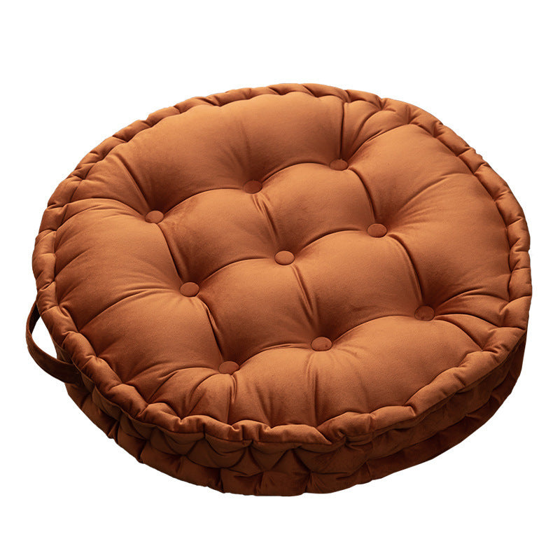 Nordic Plush Tufted Round Meditation Zafu Cushion