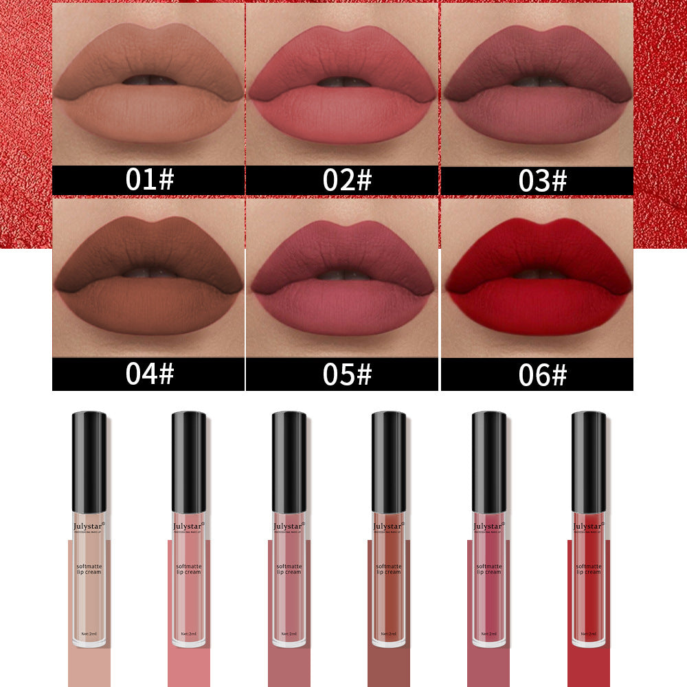 Velvet Matte Waterproof Non-Stick Lip Glaze