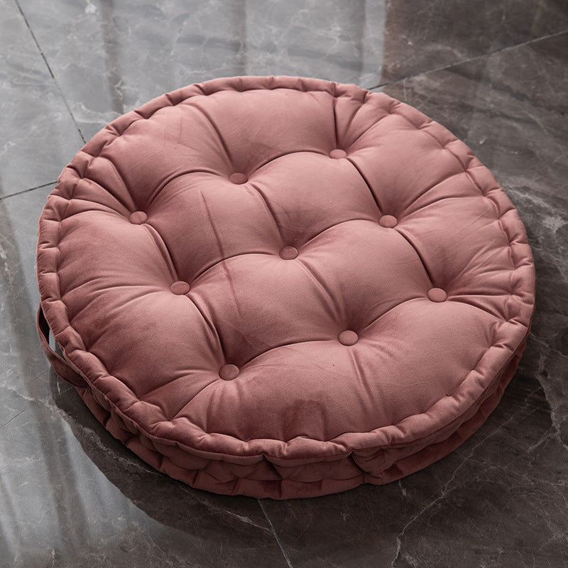 Nordic Plush Tufted Round Meditation Zafu Cushion