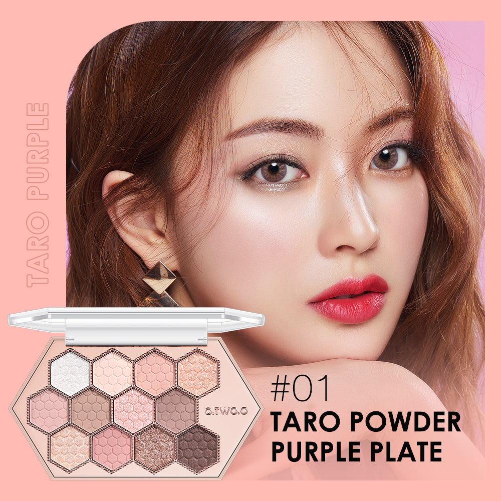 12 Color Honeycomb Hexagonal Diamond Eyeshadow Palette