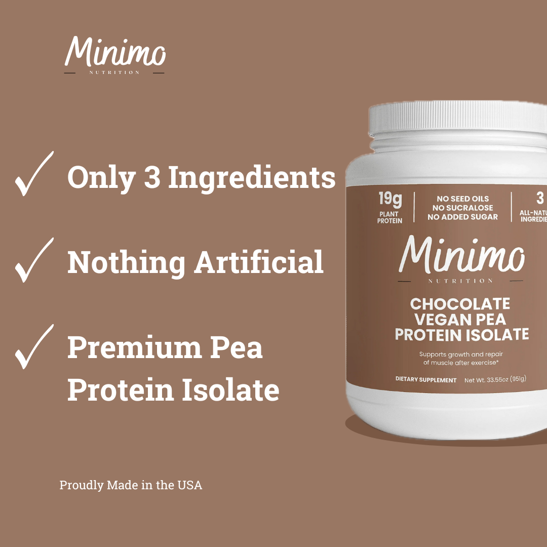 Chocolate Vegan Pea Protein Isolate Powder 2.09lbs