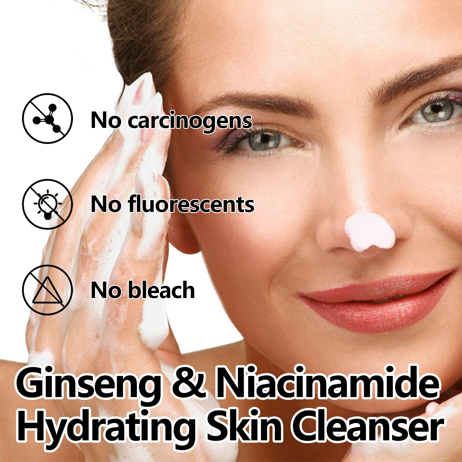 Ginseng Gentle Foaming Facial Cleanser for Daily Care