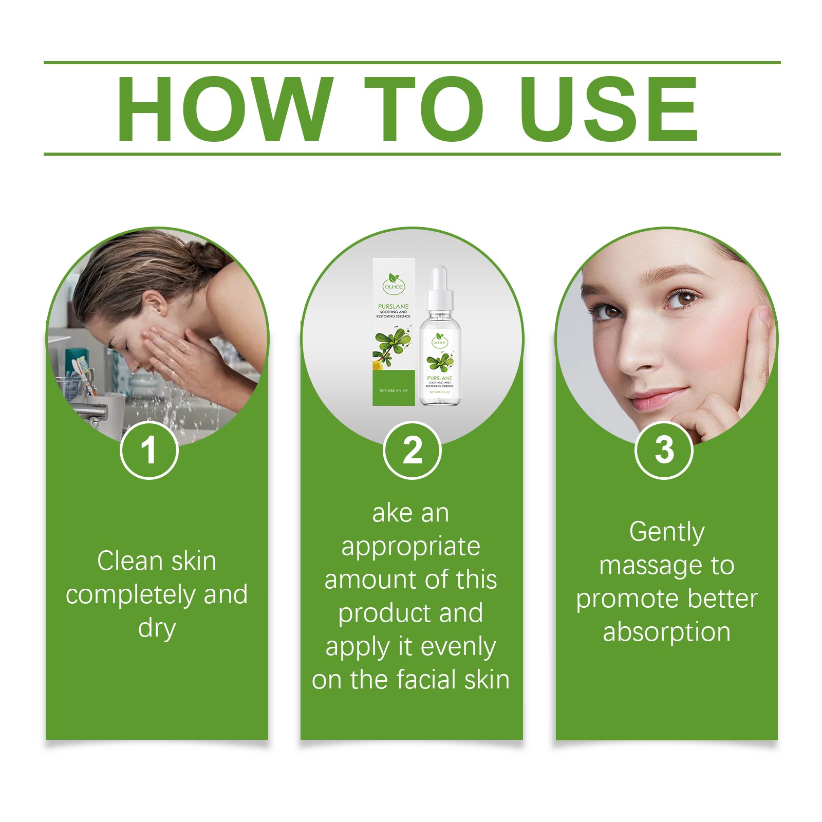 Purslane Soothing Repair Serum for Hydrating Skin