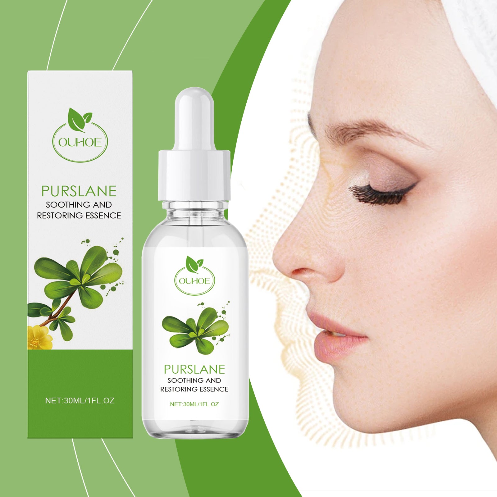 Purslane Soothing Repair Serum for Hydrating Skin