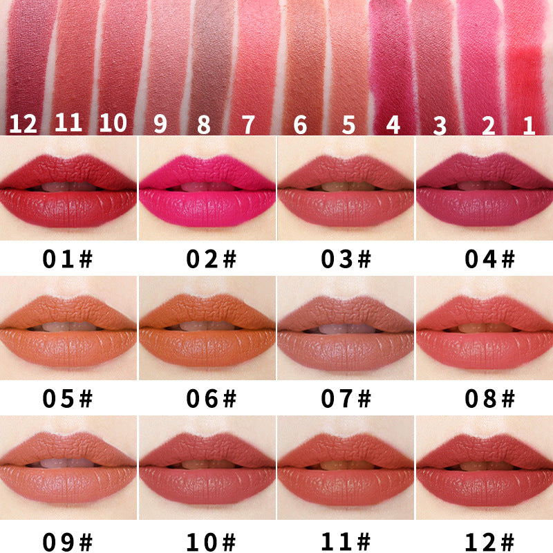 Small Square Tube Moisturizing Matte Long Lasting Lipstick