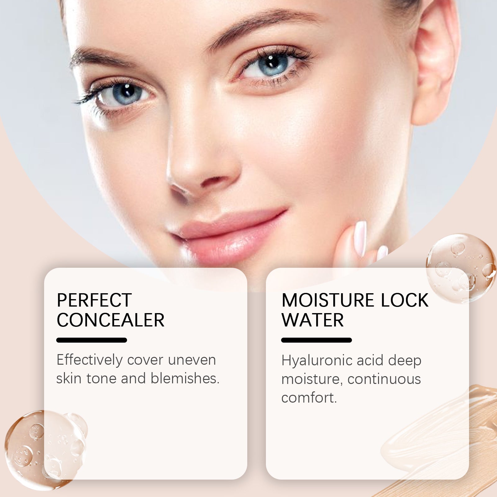 Lightweight Transparent Concealer Foundation Stick for Natural Coverage