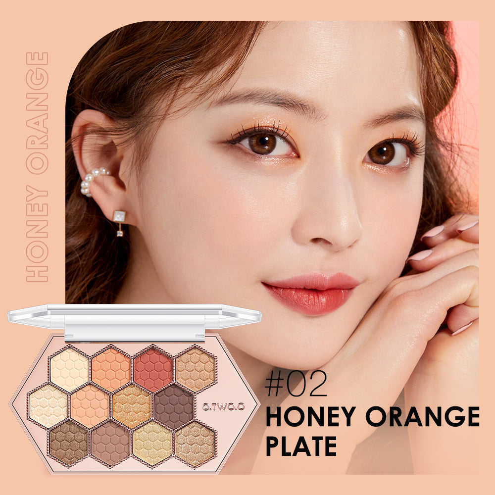 12 Color Honeycomb Hexagonal Diamond Eyeshadow Palette