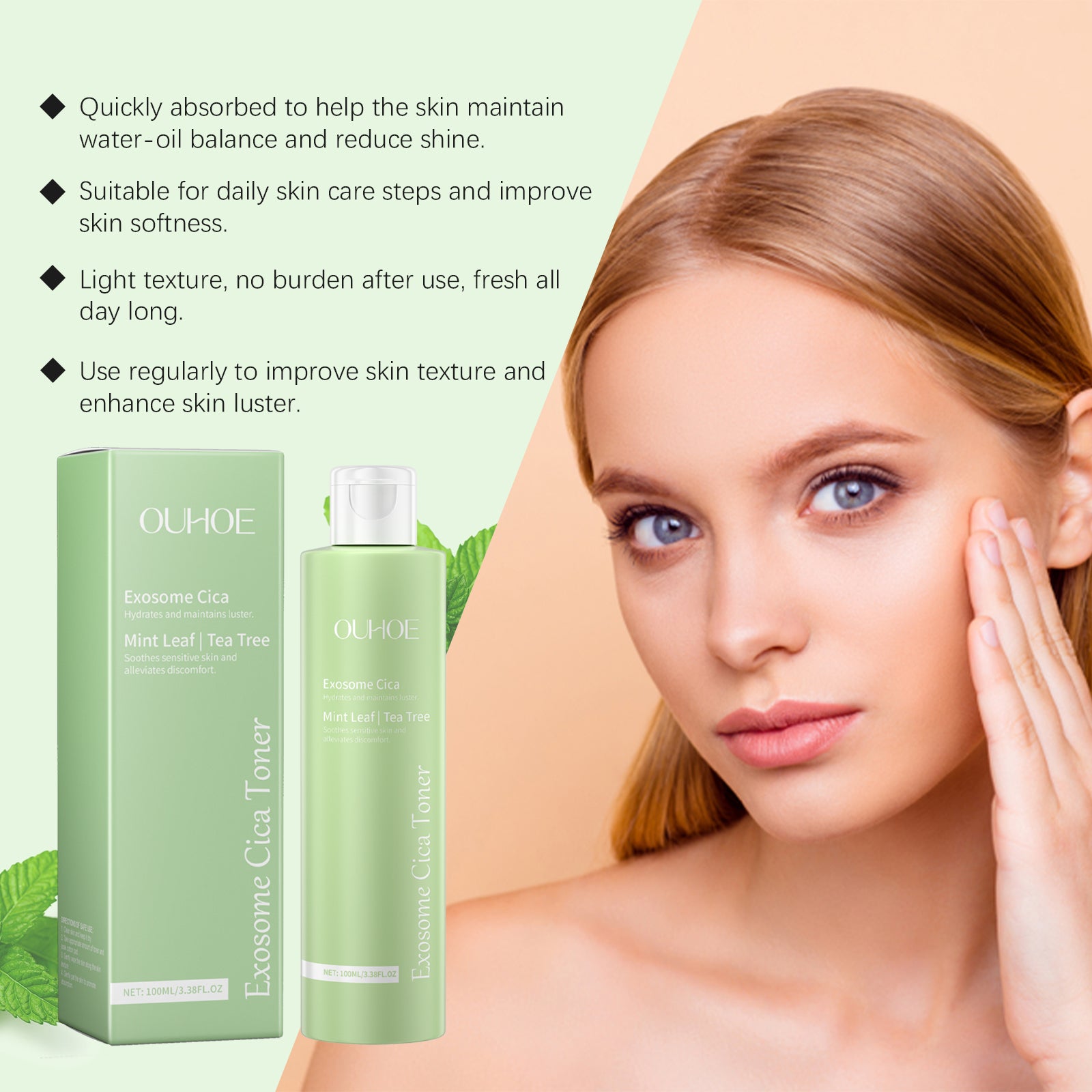 Centella Daily Facial Toner for Hydrating and Soothing