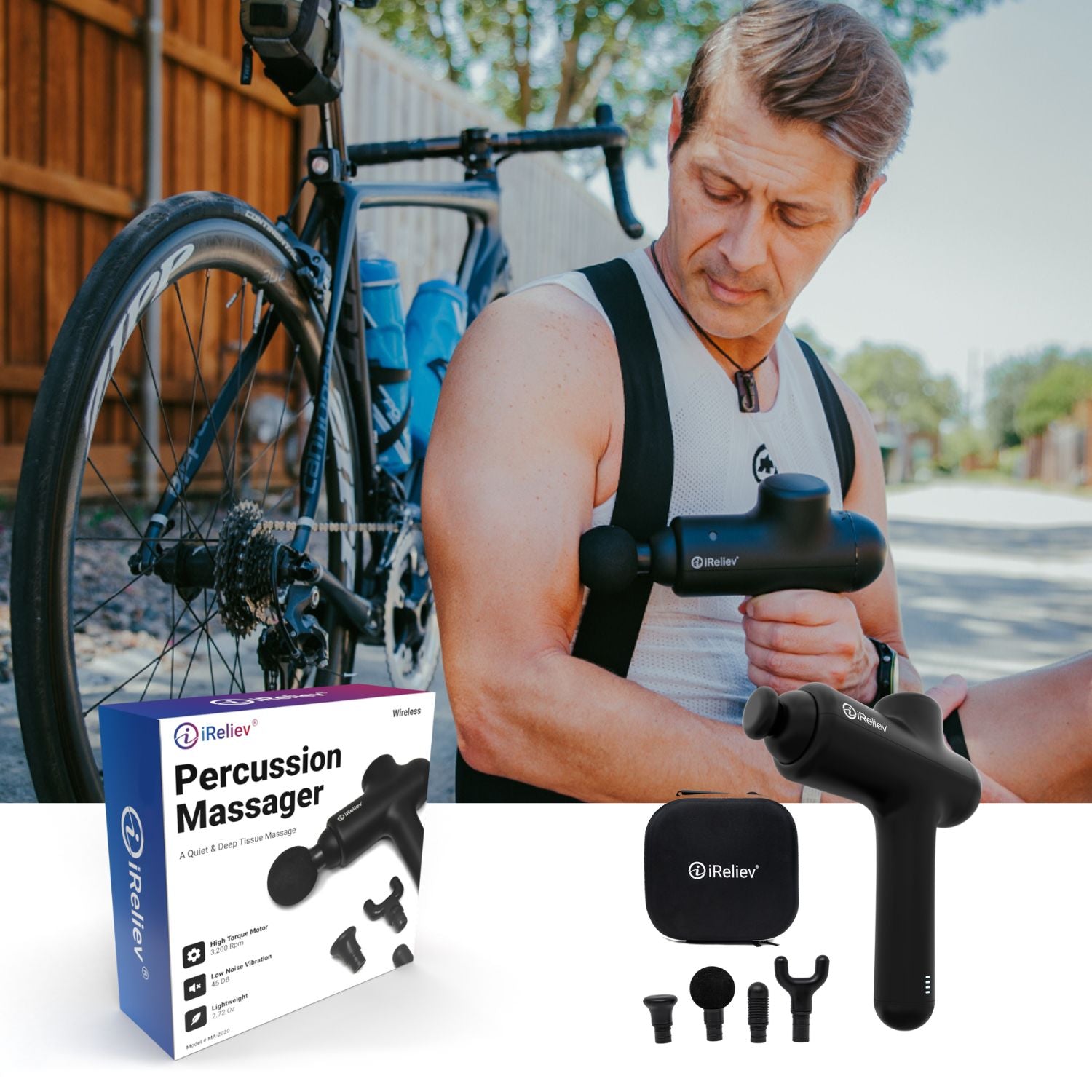 Percussion Massage Gun for Muscle Relaxation and Recovery