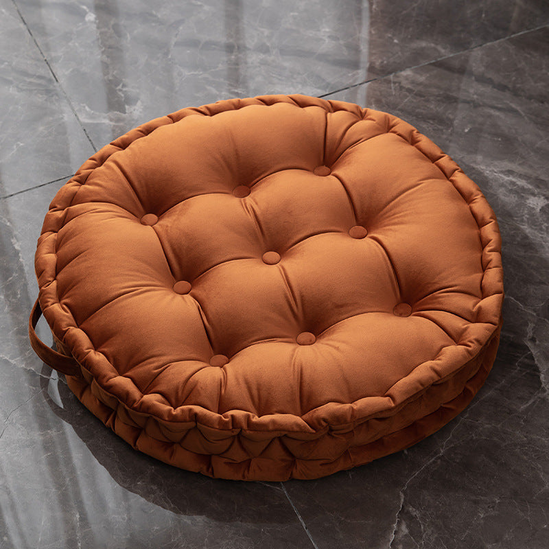 Nordic Plush Tufted Round Meditation Zafu Cushion