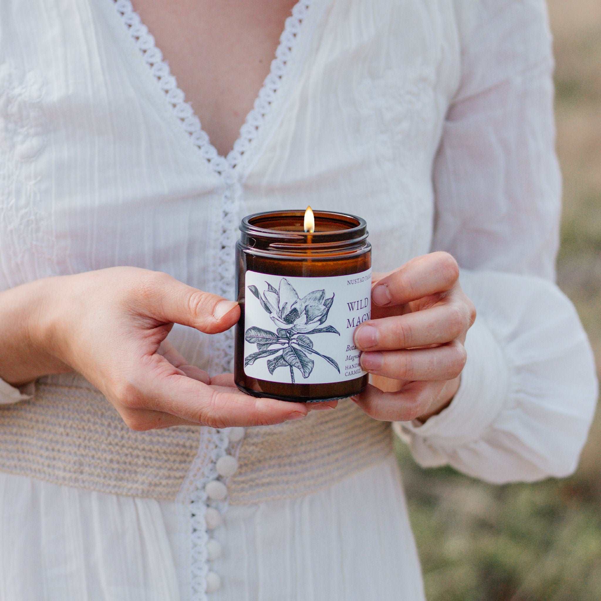 Aromatherapy Garden Candle with Essential Oils 9oz