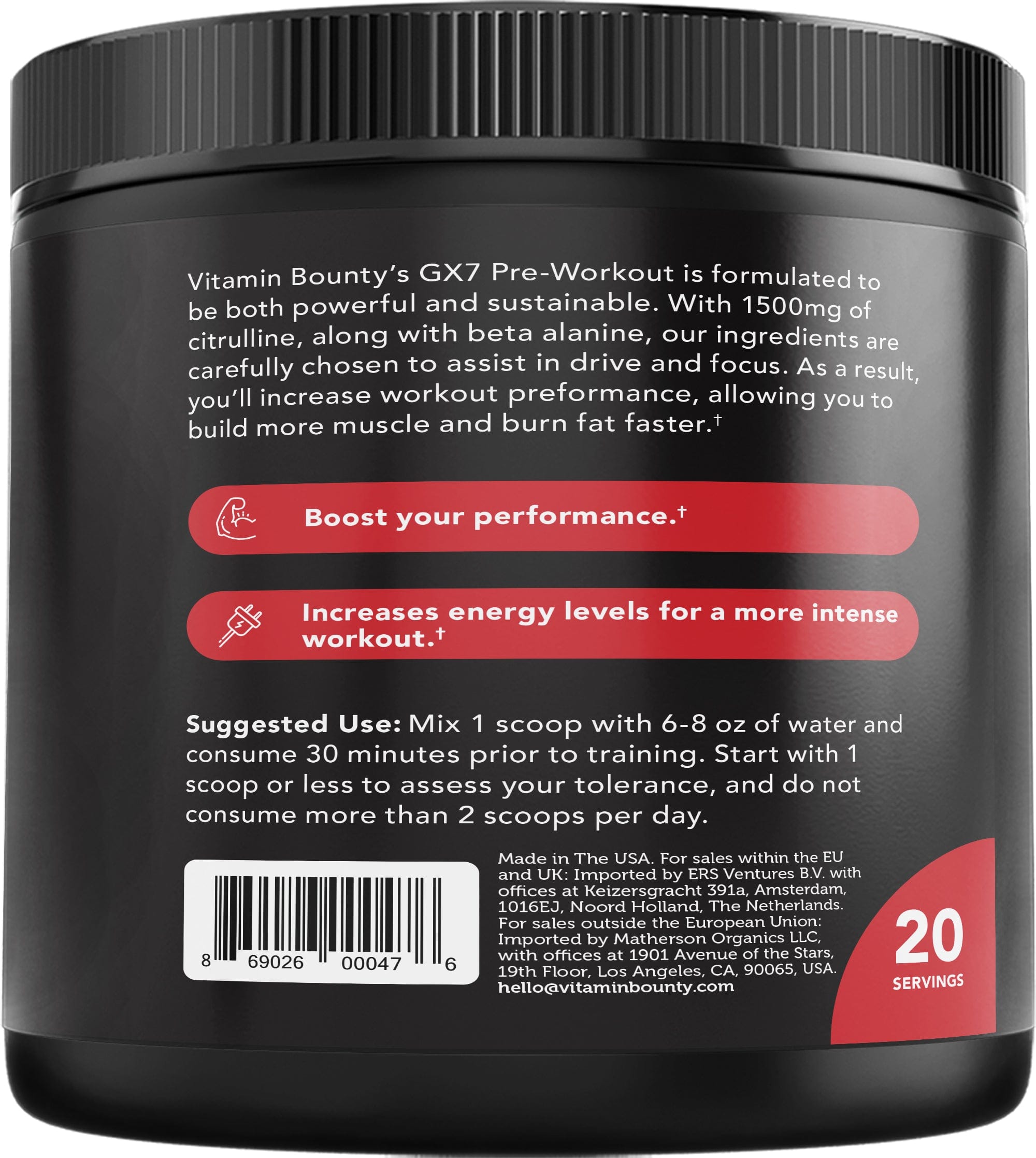 Watermelon Pre-Workout Powder for Fitness Performance